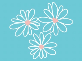 线条风格花朵绽放flash动画